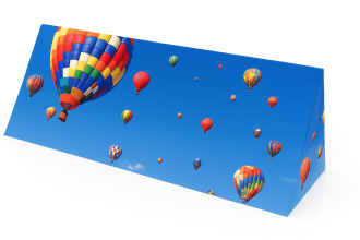 banda reklamowa z balonami